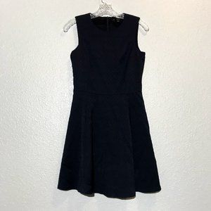 Theory Tillora Jacquard Navy Blue Dress